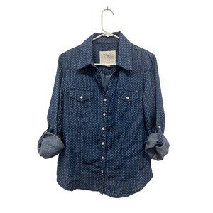 Buffalo David Bitton Snap Button Denim Shirt. Size Large​